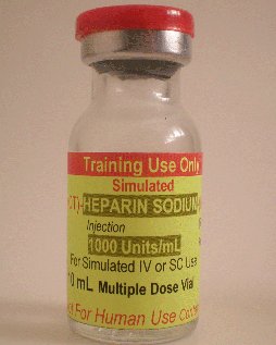 Simulated Heparin Sodium - 1000 U/mL, 10 mL (10 vials/unit)