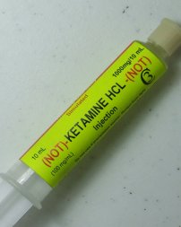 Simulated Ketamine Preloaded Syringe (5 syringes/unit)