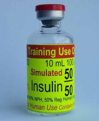 Simulated Insulin 50/50 (10 vials/unit) - Click Image to Close