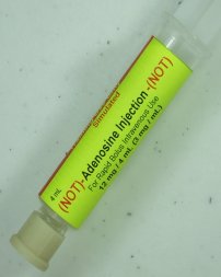 Simulated Adenosine 3 mg/mL, 4 ml Preloaded Syringe (5 syringes/