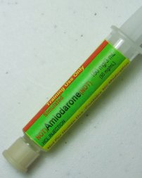 Simulated Amiodarone Preloaded Syringe (5 syringes/unit) - Click Image to Close