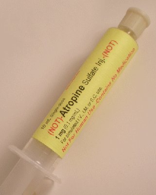 Simulated Atropine Sulfate Preloaded Syringe (5 syringes/unit) - Click Image to Close