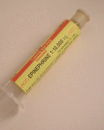 Simulated Epinephrine Preloaded Syringe (5 syringes/unit) - Click Image to Close