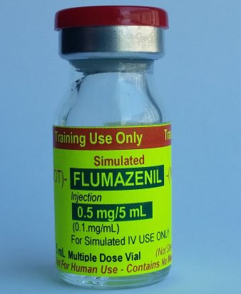 Simulated Flumazenil 0.5 mg/5 mL (10 vials/unit) - Click Image to Close
