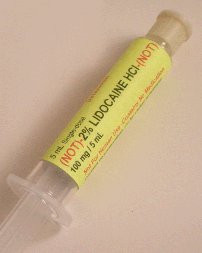 Simulated 2% Lidocaine HCl Preloaded Syringe (5 syringes/unit) - Click Image to Close