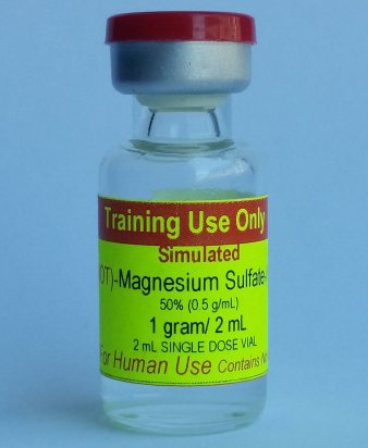 Simulated Magnesium Sulfate, 1g/2 mL (10 vials/unit) - Click Image to Close