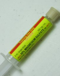 Simulated Magnesium Sulfate Preloaded Syringe (5 syringes/unit) - Click Image to Close