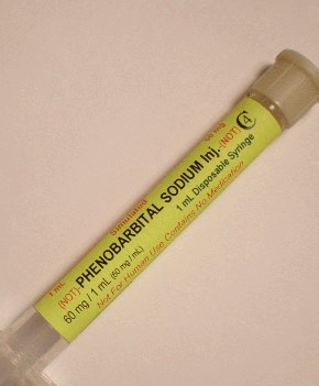 Simulated Phenobarbital Sodium 60 mg/mL, 1 mL Preloaded Syringe