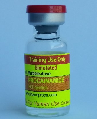Simulated Procainamide, 500 mg/mL, 1 G/2 mL (10 vials/unit)