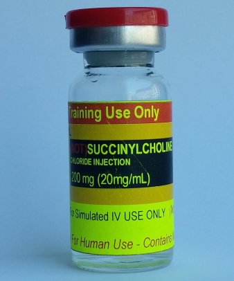 Simulated Succinylcholine Chloride- 20 mg/mL, 10 mL (10 vials/un - Click Image to Close